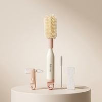 Brosse de nettoyage pour biberons Babytop OEM, portable, détachable, pour tétines, de la naissance à 3 ans, ensemble d'outils