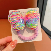 Élastiques à Cheveux Nœud Papillon Mignon Pailletés pour Filles, Accessoires de Cheveux Élastiques pour Enfants