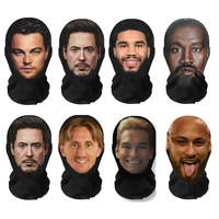 Masque intégral respirant et amusant à motif All-Star de basketball personnalisable, idéal pour les fêtes, festivals et vacances