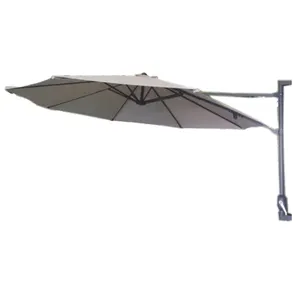 Cantilever parapluie suspendu 10 pieds parapluies d'extérieur grande taille jardin protection contre la pluie et le soleil