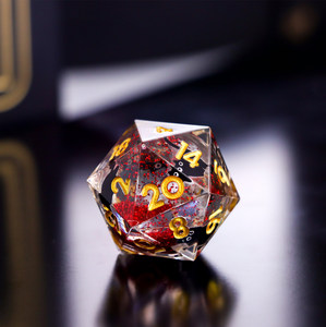 Nuevo Set de Dados Poliédricos D20 D6 con Diseño de Gatos y Arena Fluida para Juegos de Rol D&D Baldur's Gate, Regalo para Juegos de Mesa RPG - Product Image 3