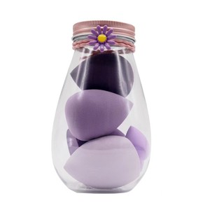 Juego <span class=keywords><strong>de</strong></span> 6 Esponjas <span class=keywords><strong>de</strong></span> Maquillaje Faciales en Cilindro, Ecológicas, Veganas, <span class=keywords><strong>de</strong></span> Marca Privada, OEM, ODM, con Cajas <span class=keywords><strong>de</strong></span> PVC, Ovo <span class=keywords><strong>De</strong></span> Beleza - Product Image 4