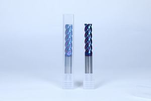 Fresa de Precisión de 65HRC y 4mm, Recubierta de Carburo con Nanométrico Azul, 65 Grados, ODM OEM, para Fresado de Alta Velocidad - Product Image 2