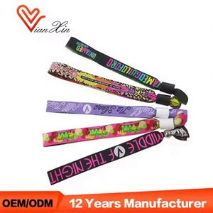 Pulseras de Tela Personalizadas de 15 x 350 mm para Festivales, Sin Pedido Mínimo, para Fiestas Musicales - Product Image 6