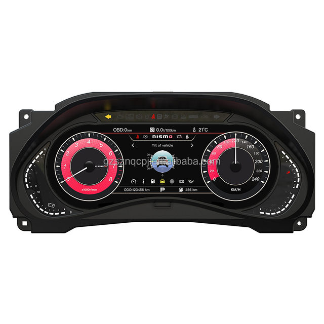 12.3" Digital LCD Instrument Cluster Upgrade, Speedometer Dashboard Assembly for Nissan Patrol Y62 2012-2021