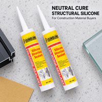 Mastic silicone structurel de construction pour verre, aluminium, béton, pierre, mur-rideau, vitrage, emballage, haute qualité, OEM