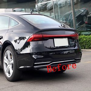 Difusor trasero con tubo trasero para <span class=keywords><strong>Audi</strong></span> <span class=keywords><strong>A7</strong></span>, directo de fábrica, 2020, 2021, <span class=keywords><strong>2022</strong></span>, RS7 - Product Image 4