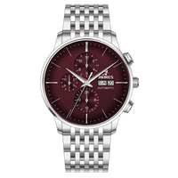 Montre mécanique automatique de luxe en acier inoxydable personnalisée Mouvement étanche Verre saphir Montres-bracelets pour hommes