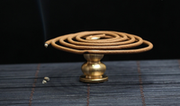 Petit 1.4*2.2cm grande taille 1.6*2.5cm laiton cuivre gourde fil métallique Mini plaque multifonction brûleur d'encens porte-encens