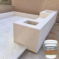 Peinture en pierre naturelle véritable, effet marbre, pour murs extérieurs et sols, peinture acrylique de qualité effet pierre, fabricants de micro-ciment