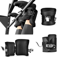 Botas de Inversión/Gravedad Portátiles Negras Ecológicas Ajustables con Marco de Acero Sólido para Entrenamiento de Fuerza y Fitness, Capacidad de 300 kg