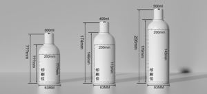 Vente flash 300ml 400ml 500ml Nouveau design personnalisé Bouteille de shampooing et d'après-shampooing cylindrique vide en plastique PET avec bouchon à <span class=keywords><strong>disque</strong></span> - Product Image 2