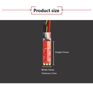 Contrôleur électronique de vitesse sans balais SLIM 40A 2-4S ESC pour modèles d'avions RC BLS Dshot 150/300/600, multirotor, quadricoptère - Product Image 3
