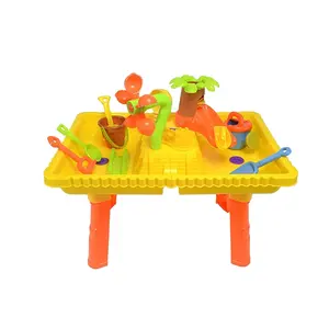 Colorful sandbox for kids interactive beach sand and water play table summer beach toys