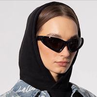 Lunettes de soleil de cyclisme BOOM 2027 unisexes, monture dorée, matériau PC, protection UV400, verres polarisés pour les sports de plein air et la conduite