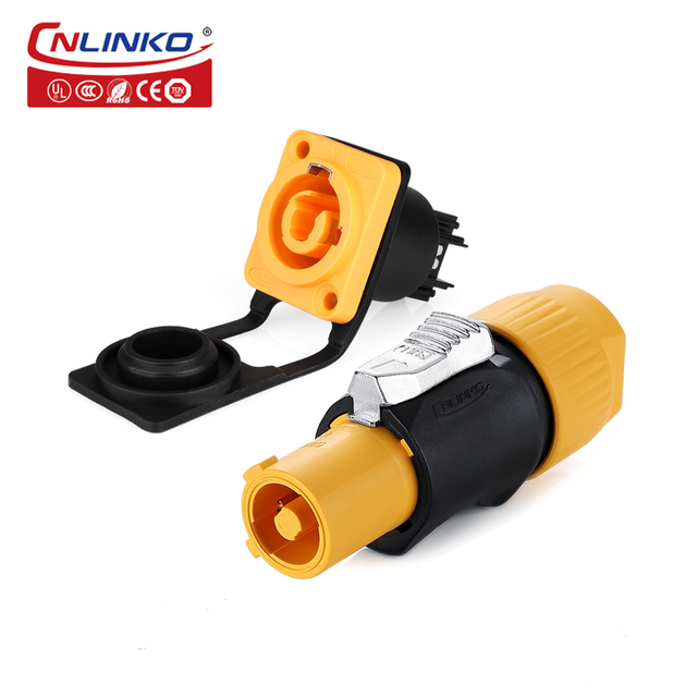 IP68 Waterproof Input 20A Power 12V DC Connector 3 Pin Quick Connectors Male XLR CNLINKO Round Female Usb 4 6 Pin Solder 4p 500V
