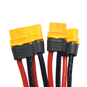 Kustom membuat UL3132 kawat silikon XT120 XT90 XT60 Pria/Wanita konektor baterai kabel perakitan 600V untuk mobil - Product Image 1