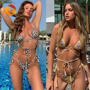 Manufacturer O Rings Women Swimwear Cheap Polyester Bikinis Brasile Import Swimming Costume Swimsuit For Women 2023