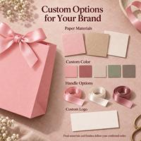 Sacs cadeaux en papier kraft écologiques avec poignées en ruban pour événements festifs et emballages de mariage, commandes en gros