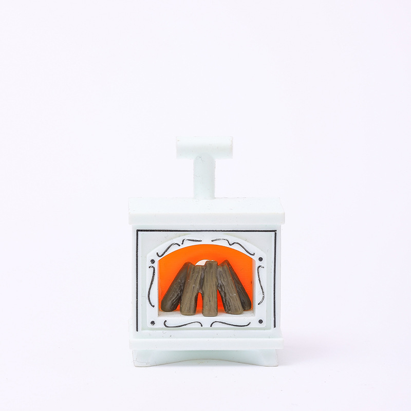 Petite lampe de cheminée blanche