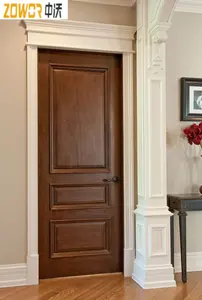 Modern Security Design Fire Proof Hotel Solid Luxury Wood Door