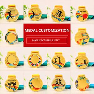 Diseña tu propio logotipo deportivo de metal Marathon Running Finisher Diseño de medalla personalizado de aleación de zinc - Product Image 4