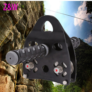 Z&W Handheld Double Pulley Metal <b>Cable</b> Ropeway Equipment For <b>Outdoor</b> Commercial Use 100-500kg Capacity - Product Image 5