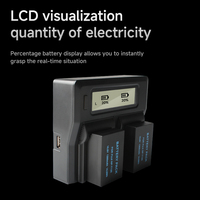 LCD Grand Double Chargeur T125 Chargeur NP-T125 pour Fuji GFX50S GFX50R Batteries Adaptateur de haute qualité