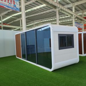 Maison mobile portable avec mur en verre, maison préfabriquée, aménagement personnalisable, camping, cabane Apple, maisonnette préfabriquée - Product Image 3
