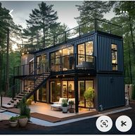 Maison Conteneur Préfabriquée 20 et 40 pieds au Design Industriel Moderne, Durable pour Atelier, Chambre, Villa, Habitation – En Vente