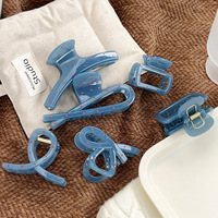 Nouvelles pinces à cheveux en plastique de style coréen polyvalentes avec nœud papillon, pinces à cheveux en forme de requin pour femmes et filles, accessoires de bijoux, cadeau