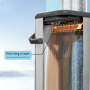 Agrandir le kit de vadrouille plate en acier inoxydable, vadrouille plate et seau sans lavage à la main - Product Image 4