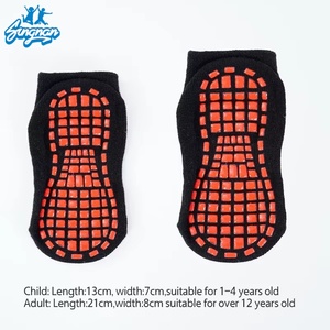 Nhà máy tùy chỉnh trẻ em Người lớn chống trượt <span class=keywords><strong>Polyester</strong></span> cha-con Trampoline vớ đàn hồi thể thao chàng trai cô gái Vớ - Product Image 6