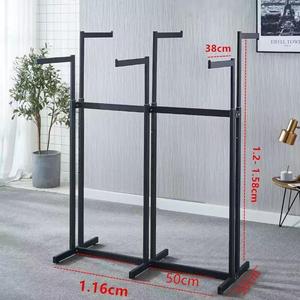 Modern Metal Garment <strong>Display</strong> <strong>Rack</strong> 1160*500*1580mm 6-Shelves Six-Arms <strong>Cloth</strong> Hanging Stand Foldable Portable Freestanding Powder - Product Image 4