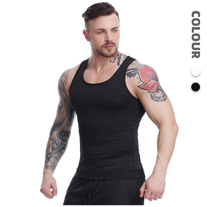 Slim Fit ginásio treino camiseta compressão atlética do homens sob camada base Sport <span class=keywords><strong>Tank</strong></span> Tops