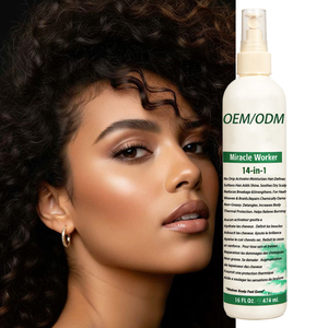 Après-shampoing sans rinçage 14-en-1 à l'huile de coco pour cheveux noirs bouclés crépus secs et abîmés - Soin capillaire hydratant et nourrissant - Product Image 5