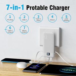 Batterie externe portable avec câble intégré 10000mAh, affichage numérique LED, charge rapide PD22.5W, batterie externe pour l'extérieur, idéale pour les cadeaux d'affaires - Product Image 3