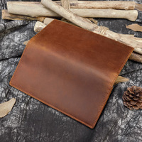 Dompet Panjang Kulit Asli Pria Crazy Horse Leather dengan Banyak Slot Kartu Desain Sederhana untuk Penggunaan Sehari-hari 8030