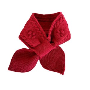 Style coréen motif torsadé bonnet croix écharpe automne hiver plus chaud enfants <span class=keywords><strong>cou</strong></span> plus chaud couleur unie écharpe à la mode pour filles bébé - Product Image 5