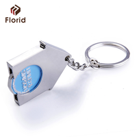 Porte-clés jeton de chariot personnalisé avec logo sur mesure, de haute qualité, fabriqué en usine, pour l'Europe
