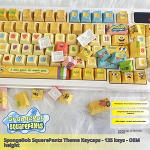 Nouveau Keycap Personnalisé Bob l'Éponge – Touches de Clavier Filaire pour Ordinateur, Design Cartoon Adorable et Très Esthétique, Thème Anime - Product Image 6