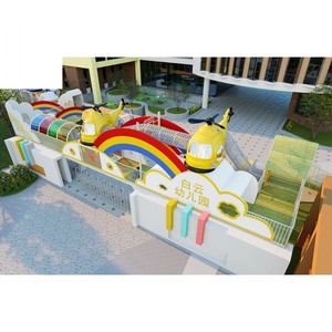 Équipement d'amusement extérieur en acier commercial ensemble amusant de parc de maternelle pour l'amusement public résidentiel - Product Image 2