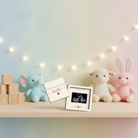 Cadre photo en bois de 5 pouces, annonce de grossesse par ultrasons, souvenir de naissance de nouveau-né, petite taille, origine Chine