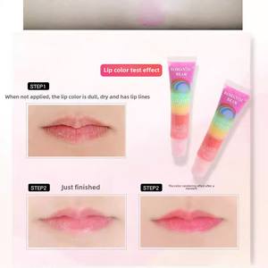 Lápiz Labial Arcoíris de Venta Caliente, Brillo Labial Desprendible Colorido, Lápiz Labial de Gel con Lentejuelas, Labios Brillantes, Lápiz Labial Delicioso - Product Image 2