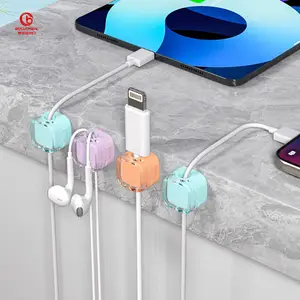 Cable Organizer USB Cable Winder Desktop Tidy Management Magnetic Clips Cable Holder for Mouse Headphone Wire Organizer