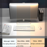 Barre lumineuse LED pour écran, protection des yeux, intensité et couleur réglables, contrôle tactile, alimentation USB, barre lumineuse pour écran d'ordinateur