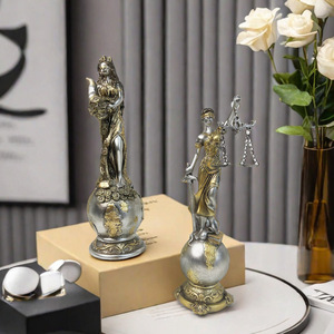 Vintage Home Decorations Epoxy Resin Artistic Stereoscopic Justice Fair Muse Desk Ornament European Creative Living Room Wine - Product Image 3