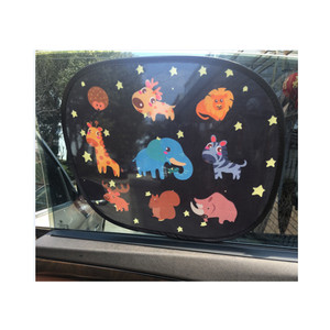 Parasol para ventana de coche con estampado de dibujos animados para coche de bebé, paquete de 2, parasol lateral automotriz, <span class=keywords><strong>Reflector</strong></span> de protección UV - Product Image 6