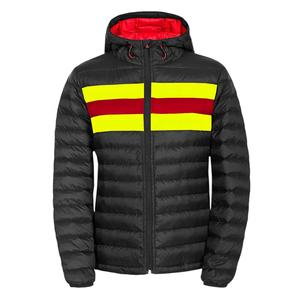Venta al por mayor de marca privada de calidad superior de los hombres de gran tamaño de talla grande personalizado Colorblock Puffer chaqueta transpirable - Product Image 2