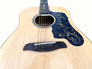 Đàn guitar gỗ dân tộc <span class=keywords><strong>38</strong></span> inch, toàn thân bằng gỗ basswood, dành cho người mới bắt đầu, nhạc cụ cá nhân hóa - Product Image 6